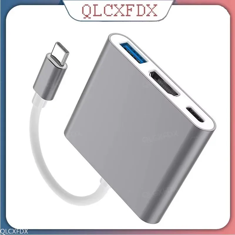 Для Huawei iPad Mac NS USB 4K 3.0 USB 3.2 Кабель-адаптер 3 в 1 Type C USB-C в HDMI-совместимый кабель-конвертер USB 3.1 в HDTV