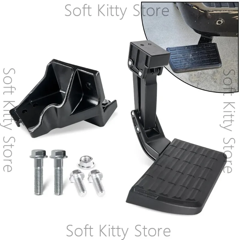 PT392-34231 Retractable Back Rear Bumper Foot Step T-Step BedStep For Toyota Tundra Off Road Pedal Tailgate Ladder Pick-up Truck