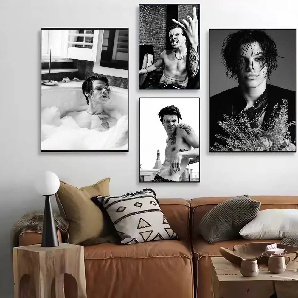 

hot singer YUNGBLUD Idols Poster Versatile HD Waterproof Wall Art Self-Adhesive Decor for Any Space Ideal Gift