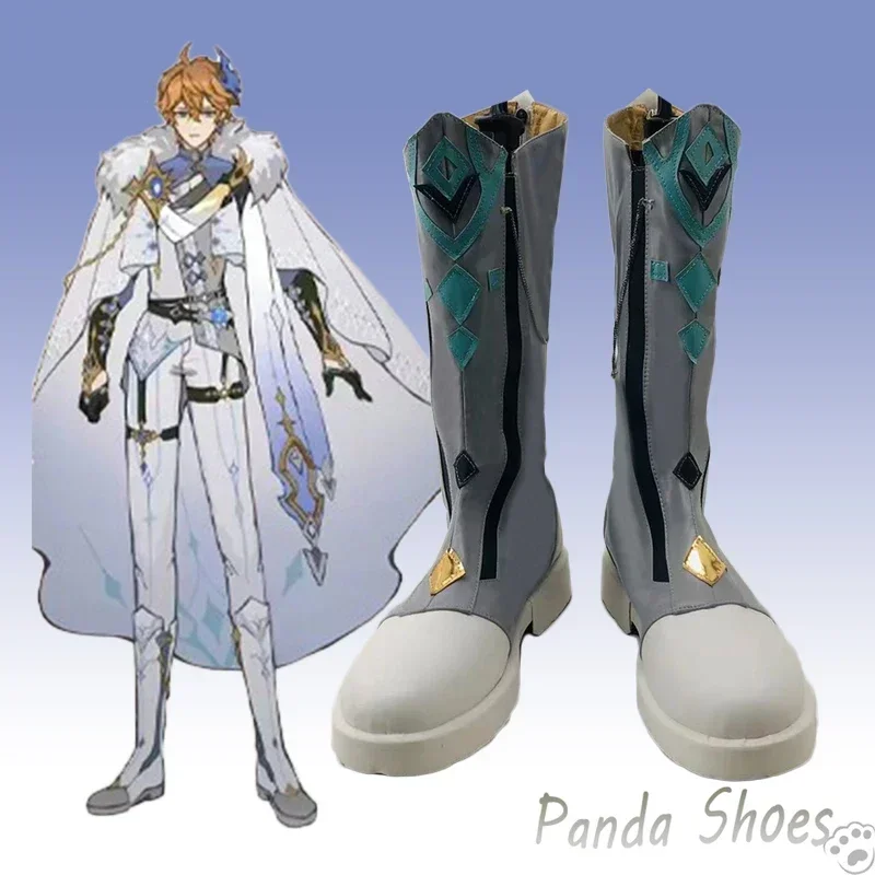 

Genshinimpact Tartaglia Cosplay Shoes Anime Game Cos Boots Game Tartaglia Cosplay Costume Prop Shoes for Con Halloween Party