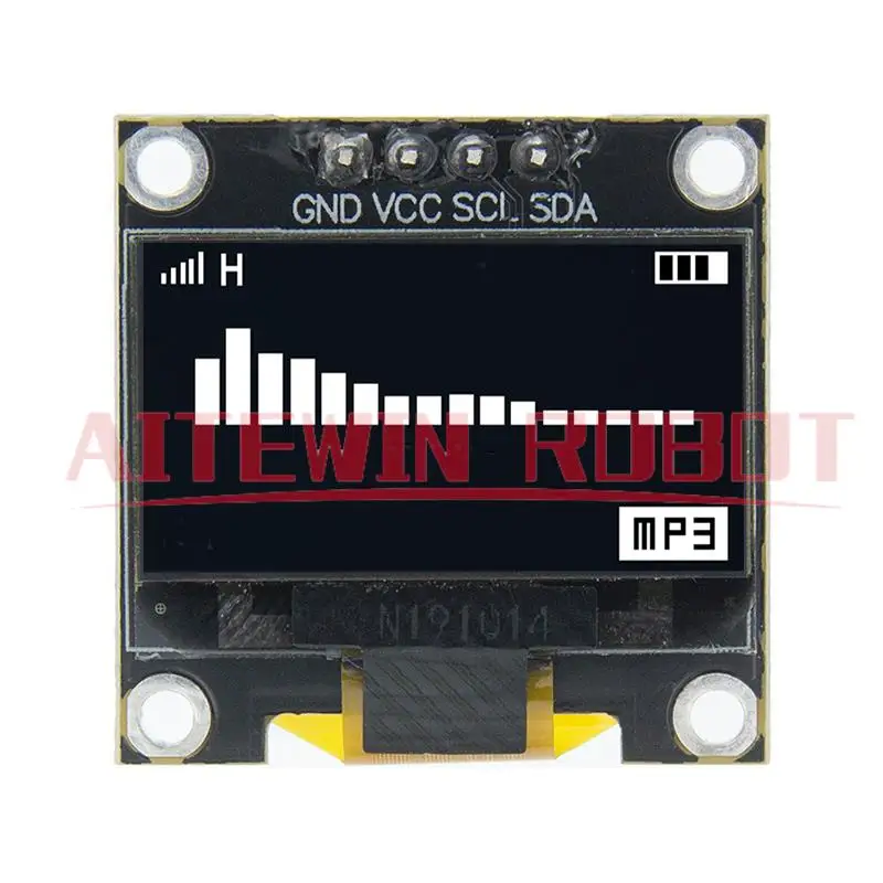 0.96 بوصة IIC المسلسل 4pin أبيض/أزرق/أصفر أزرق/أصفر OLED وحدة عرض 128X64 12864 لوحة شاشة LCD لاردوينو oled