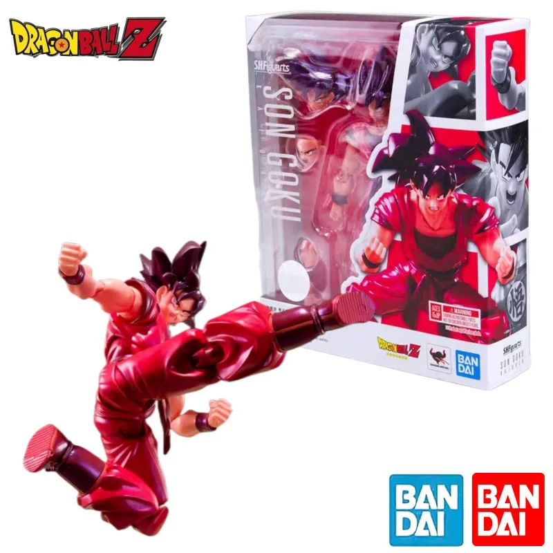 

Bandai Shf Anime Dragon Ball Z Joint Movable Kaiouken Son Goku Red Explosion Gas Effect Collection Model Motion Figure Toys