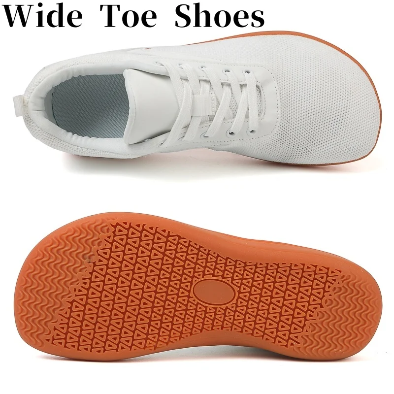 

Men/Women Walking Shoes Wide Toe Barefoot Shoes Minimalist Zero Drop Shoes Breathable Fashion Sneakers