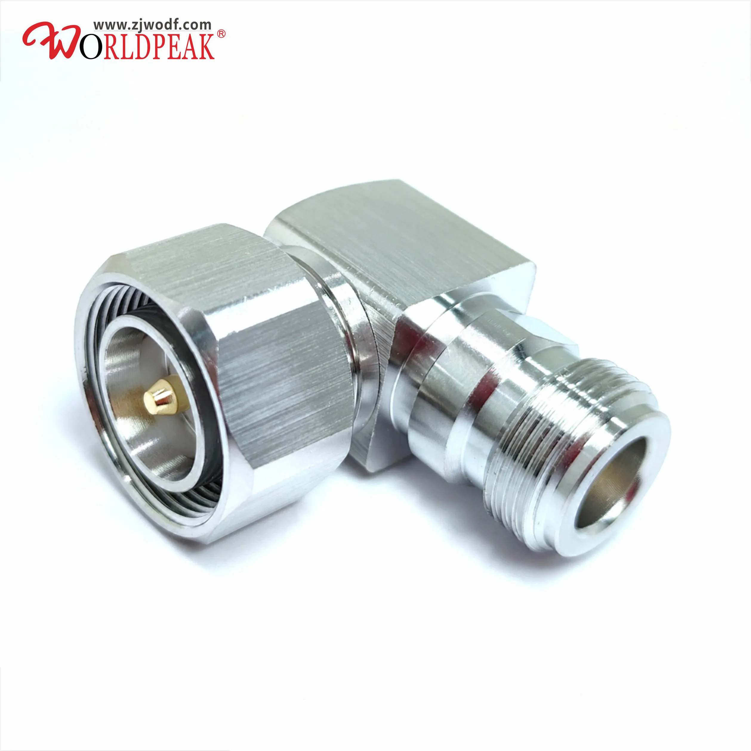 

Бесплатная доставка, 2 шт., адаптер-коннектор 4.3-10 (штекер) — N (гнездо), угловой