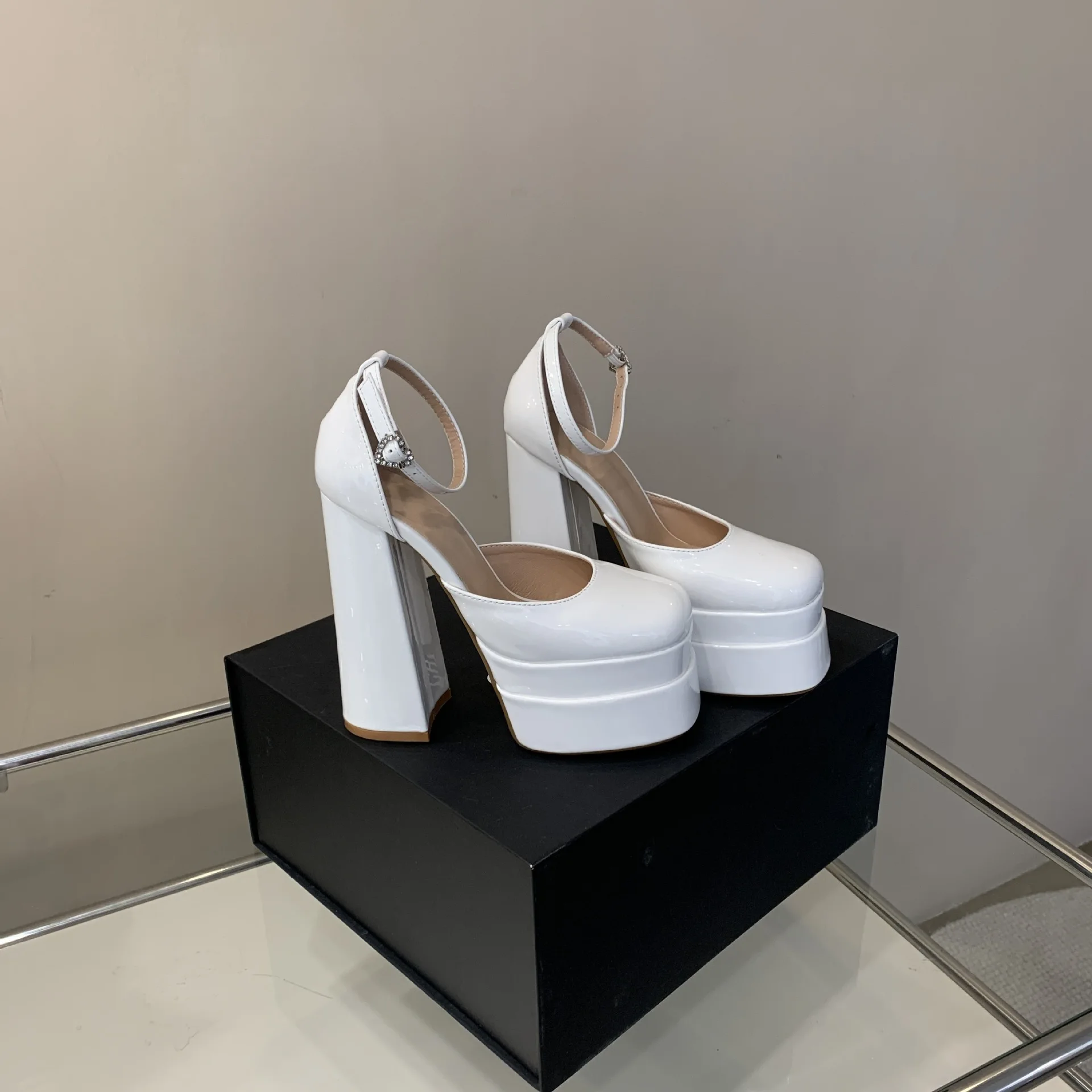 Women\'s Sandals New Arrival 42 Plus Size High Heels Peep Toe Sandals 14CM Heightening Water Platform Shoes for Nightclub Show