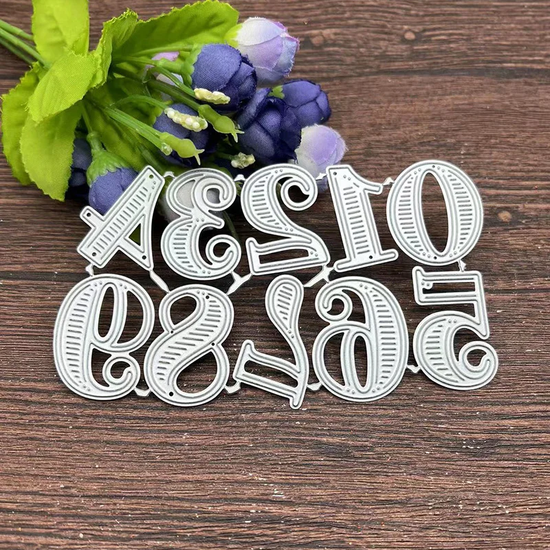 Ramki numeryczne wykrojniki do metalu szablony do DIY Scrapbooking dekoracyjne wytłaczanie szablon rzemieślniczy