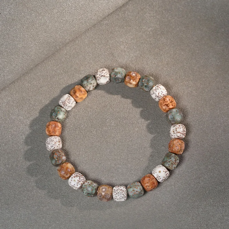 هاينان شينغيو الكنوز الملونة الأصلية البيئية بودي زي سوار ، اللعب الثقافي ، الذكور والإناث بوذا حبة سوار Wo #4