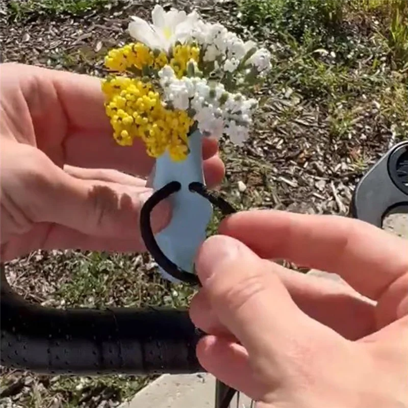 Reliable-Bike Flower Vase For Handlebars, Funny Bike Handlebar Vase Decorations, Funny 3D Printed Mini Bike Accessories Riding