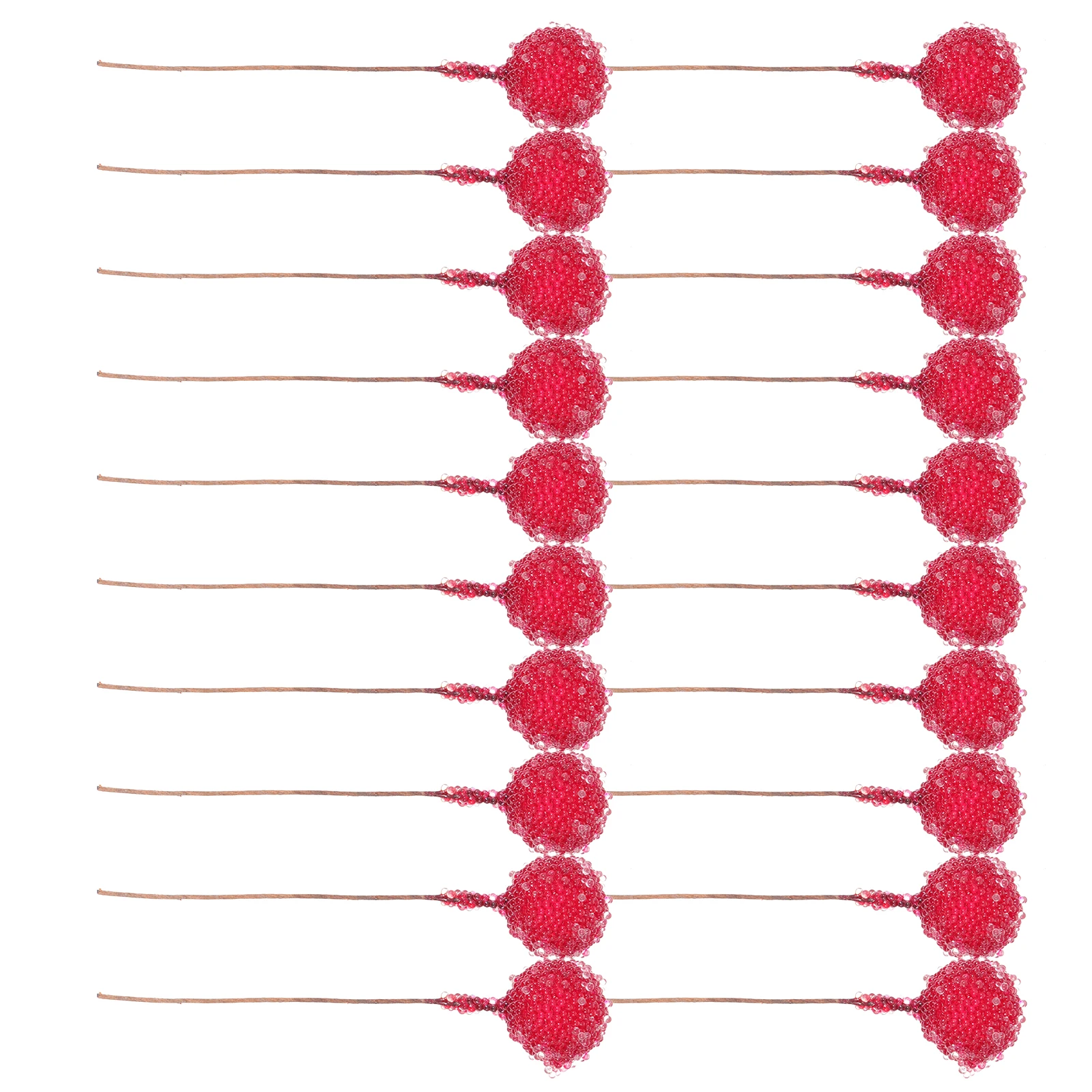 

100pcs Artificial Christmas Berries Plastic Large Frosted Berry Decor Supplies DIY Thanksgiving Xmas OrnamentArtificial Flowers