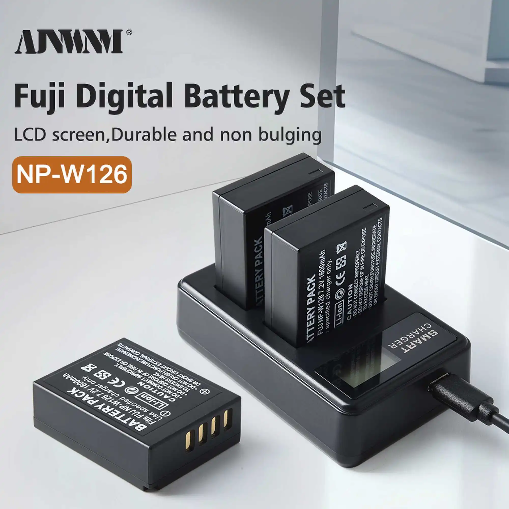 1600mAh NP-W126 NP W126 NP-W126S W126S Battery + LED Dual Charger for Fuji X-Pro1 XPro1 X-T1 XT1,HS30EXR HS33EXR X PRO1