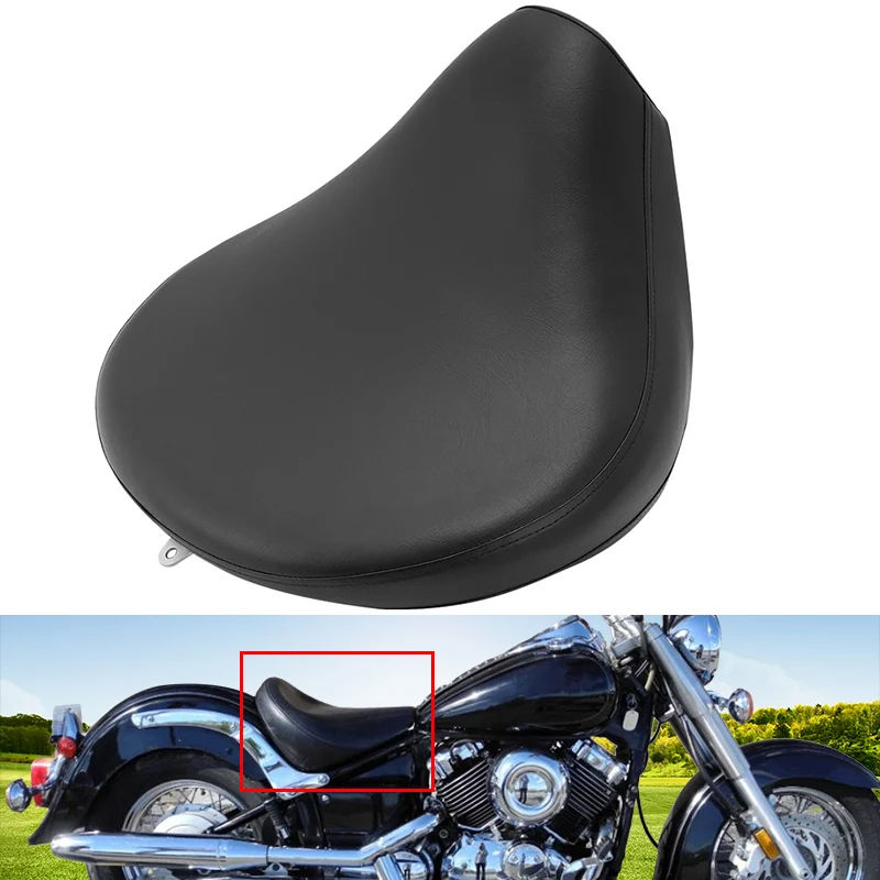 Accesorios para motocicleta, asiento delantero negro, asiento del conductor para Yamaha V Star 1100 XVS1100 Classic Custom 1999-2011