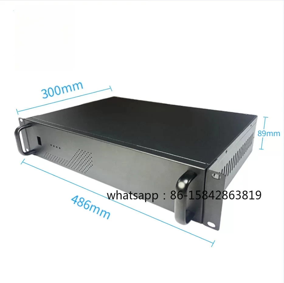 2U sheet metal chassis processing, custom rack-type 19-inch 1U 3U 4U industrial control chassis case factory in stock