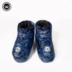 AEGISMAX WIND HARD 20D Lightweight Down Booties 650FP Duck Down Shoes Cover Camping Tent Foot Socks Warm Sleeping Bag Slippers
