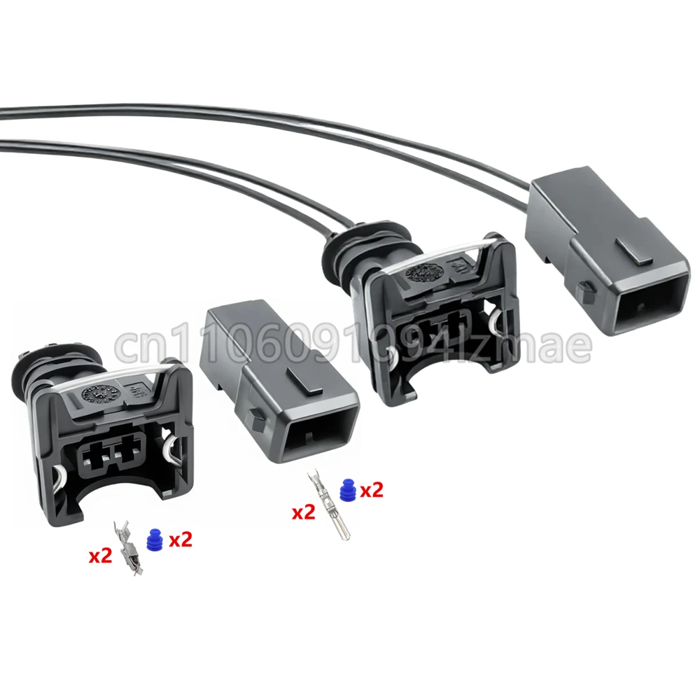 

2 Pin Auto Parts AC Assembly Automobile Fuel Spray Nozzle Wiring Harness Waterproof Socket With Wires 282189-1 282762-1