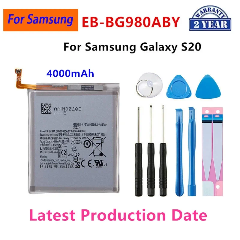 

Brand New EB-BG980ABY 4000mAh Replacement Battery For Samsung Galaxy S20 S 20 Mobile phone Batteries