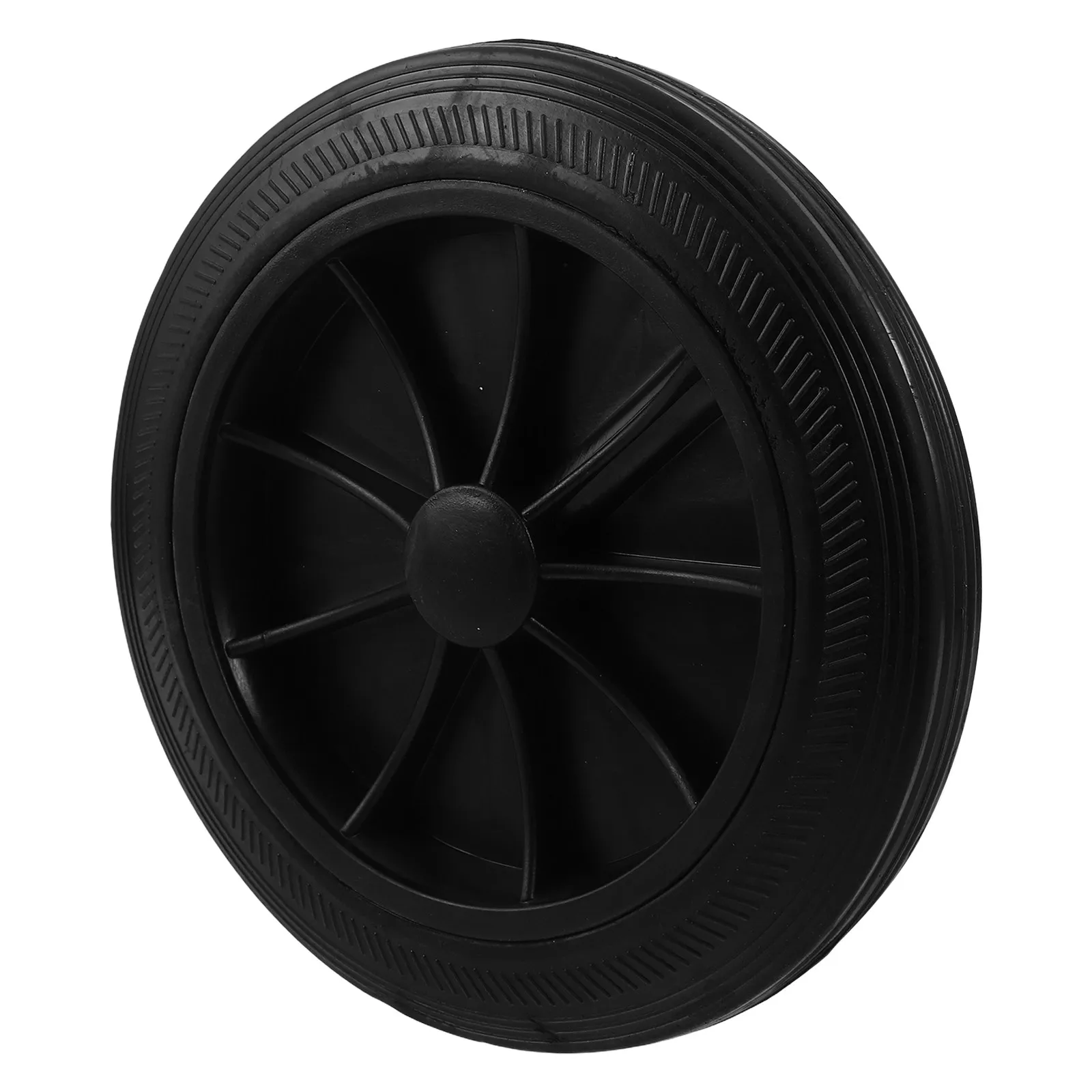 Garbage Bin Wheel Replacement Outdoor Thickened Rubber Rolling Trash Can Wheel Heavy Duty Spare Parts for Waste Containers