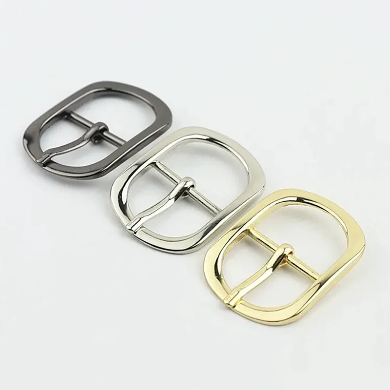 New 5Pcs 12/18/25mm Men Women Metal Belt Buckles Bag Shoes Pin Buckle Handbag Strap Clasp DIY Leather Crafts Accessories