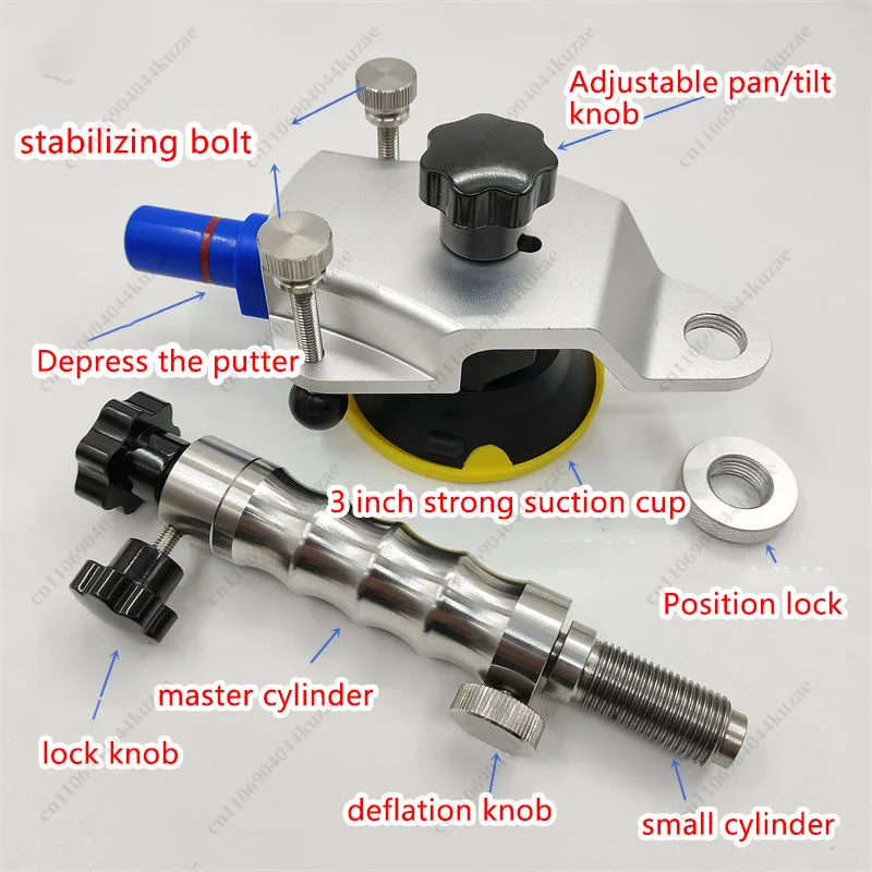 Car Windshield Crack Repair Tool, Stainless Steel Vacuum Injection Pump for Explosion Spot Glass Restoration