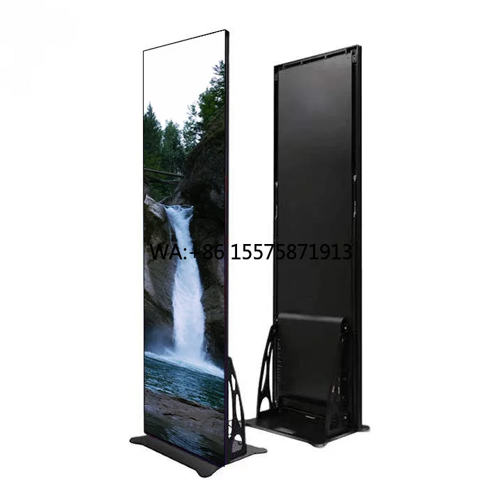 Customizable Factory Hot Sale Full Color Video Poster Led Screen Manufacturer Premium Quality Floor Standing Advertising Display