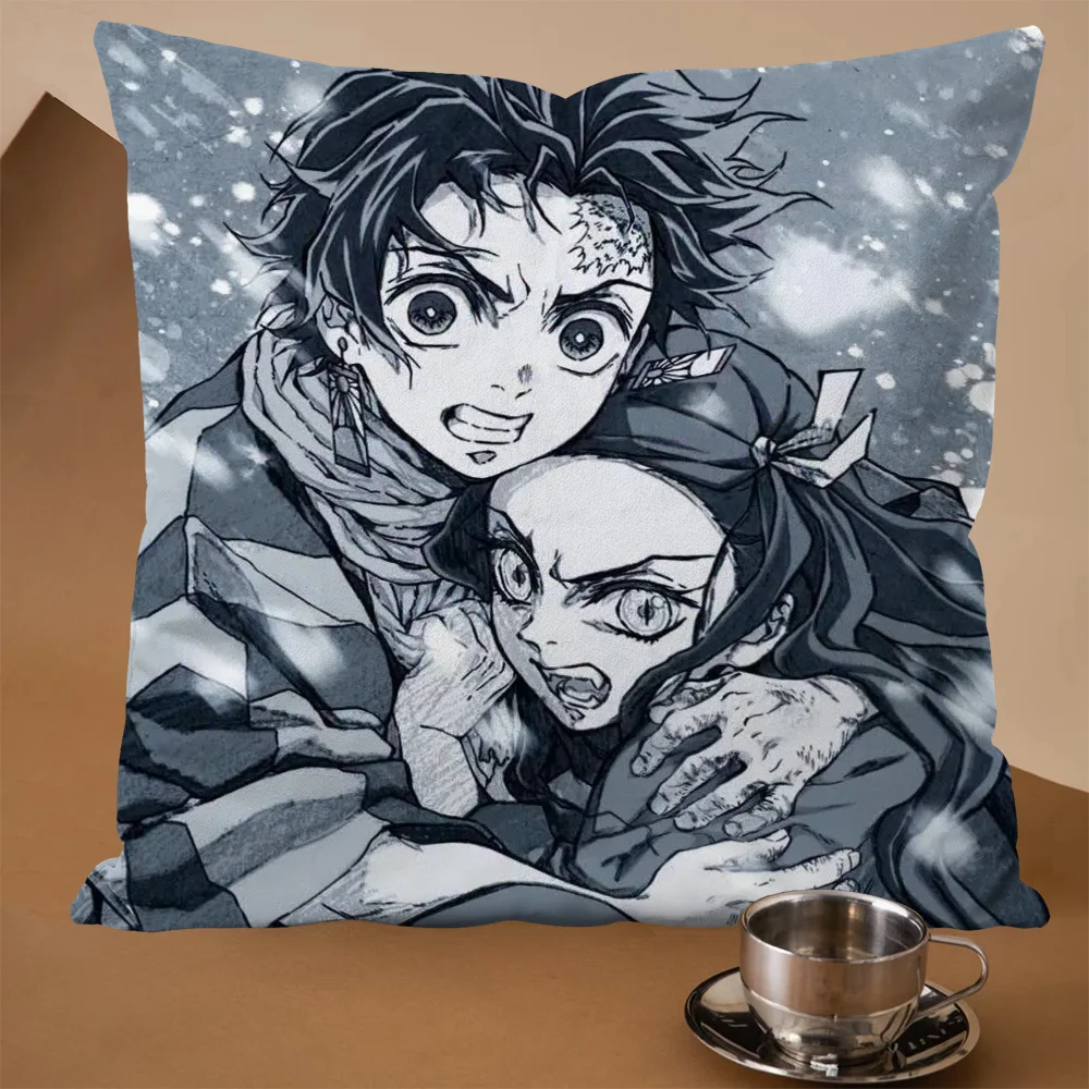 

Домашние и декоративные подушки, Наволочки для подушек, рассекающие демонов, декоративные подушки для дивана, шелковая наволочка, роскошные декоративные подушки