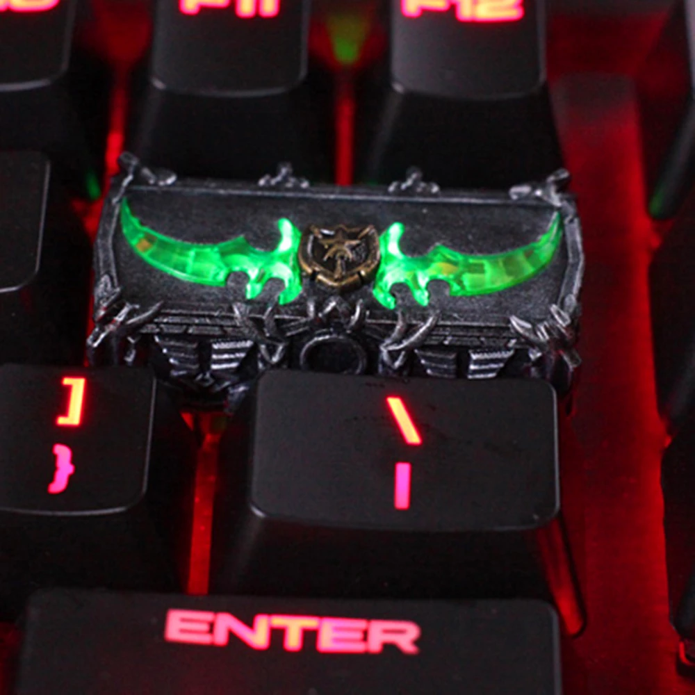 Key Cap Mechanical Keyboards Keycap Personality Design,Warglaive of Azzinoth 3D Resin Keycaps for R4 Height Cherry MX axis