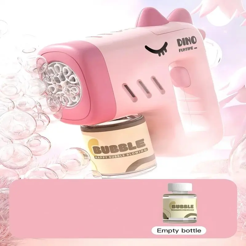 Neue Poröse Astronaut Elektrische Seifenblasenpistole Kind Spielzeug Blasen Maschine Automatische Seifengebläse mit Licht Sommer Party Spiele im Freien Spielzeug