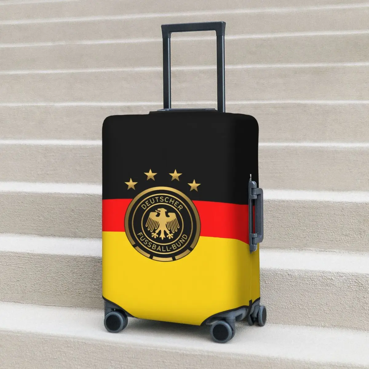 

Чехол для чемодана с изображением германского федерального орлиного щита, полезный для отпуска и деловых поездок, защитный чехол для багажа