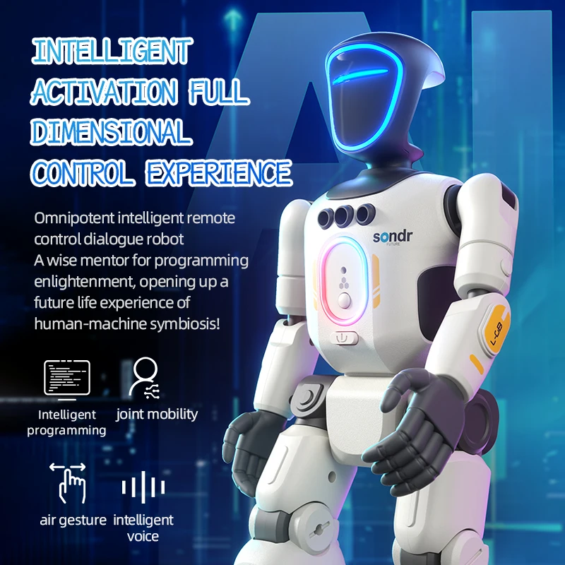 AI روبوت لفتة الاستشعار عن بعد ذكي للأطفال قابل للبرمجة التعليم المبكر روبوت الرقص