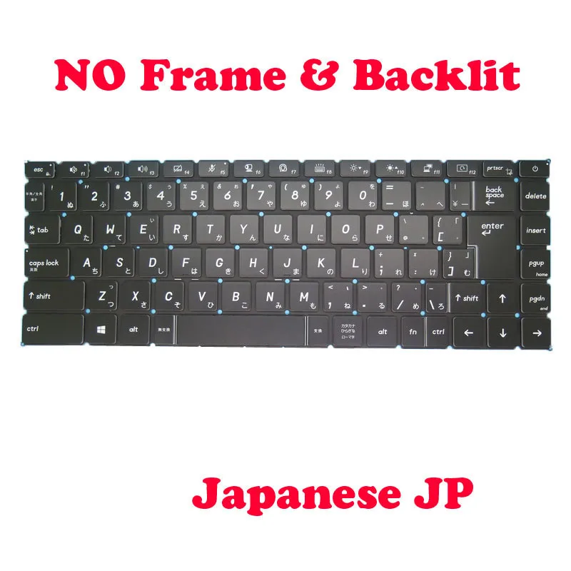 Monochrome Backlit JP RU US Keyboard For MSI Creator 15 A10SF A10SE A10SGS A10SDT A10UE A10UG A10UH A10UGT A10UHT MS16V2 16V3