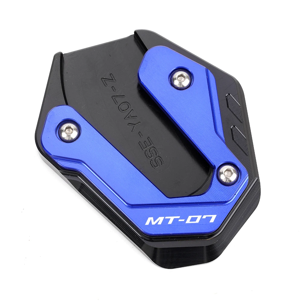 ZEXDDI подходит для мотоцикла yamaha mt07 mt09 mt07 MT09 FZ07 FZ09 CNC боковая Подставка увеличенная пластина подставка Аксессуары для мотоцикла