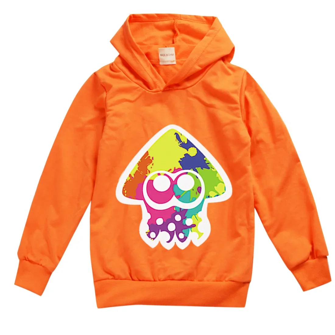 Kawaii Graffiti Shooting Game Splatoon Hoodie Kids Sweaters Baby Boy Clothes Girls Fashion Sweatshirts Children\'s Pullover Coats