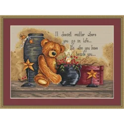 7163 Cross Stitch Sets Cross Stitch Paintings 14ct 18ct Stich Cross Stitch Kit Embroidery Needle Arts & Craft Complete Kit Hobby