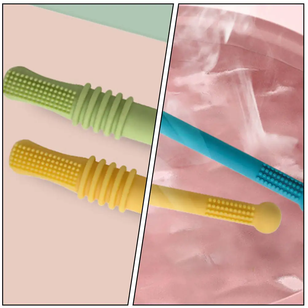 6 Pièces Jouets de dentition pour bébé, bâtonnets creux pour molaires, souples et sûrs à mâcher, pour soulager les nouveau-nés