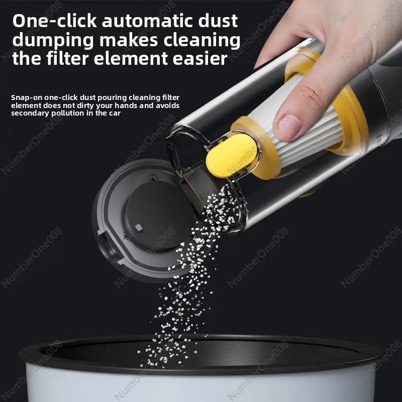 Wireless High - Power Mini Handheld Car Vacuum Cleaner for Car and Home Use