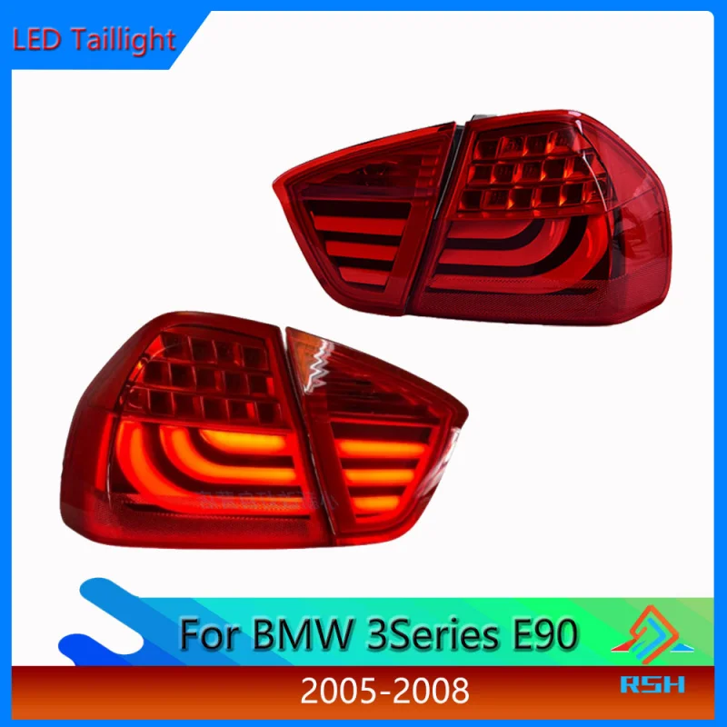 Car Taillight For BMW 3 Series E90 Rear Lamp 2005-2008 Modified Brake Reversing DRL Turn Signal Fog Backup Light Plug And Play