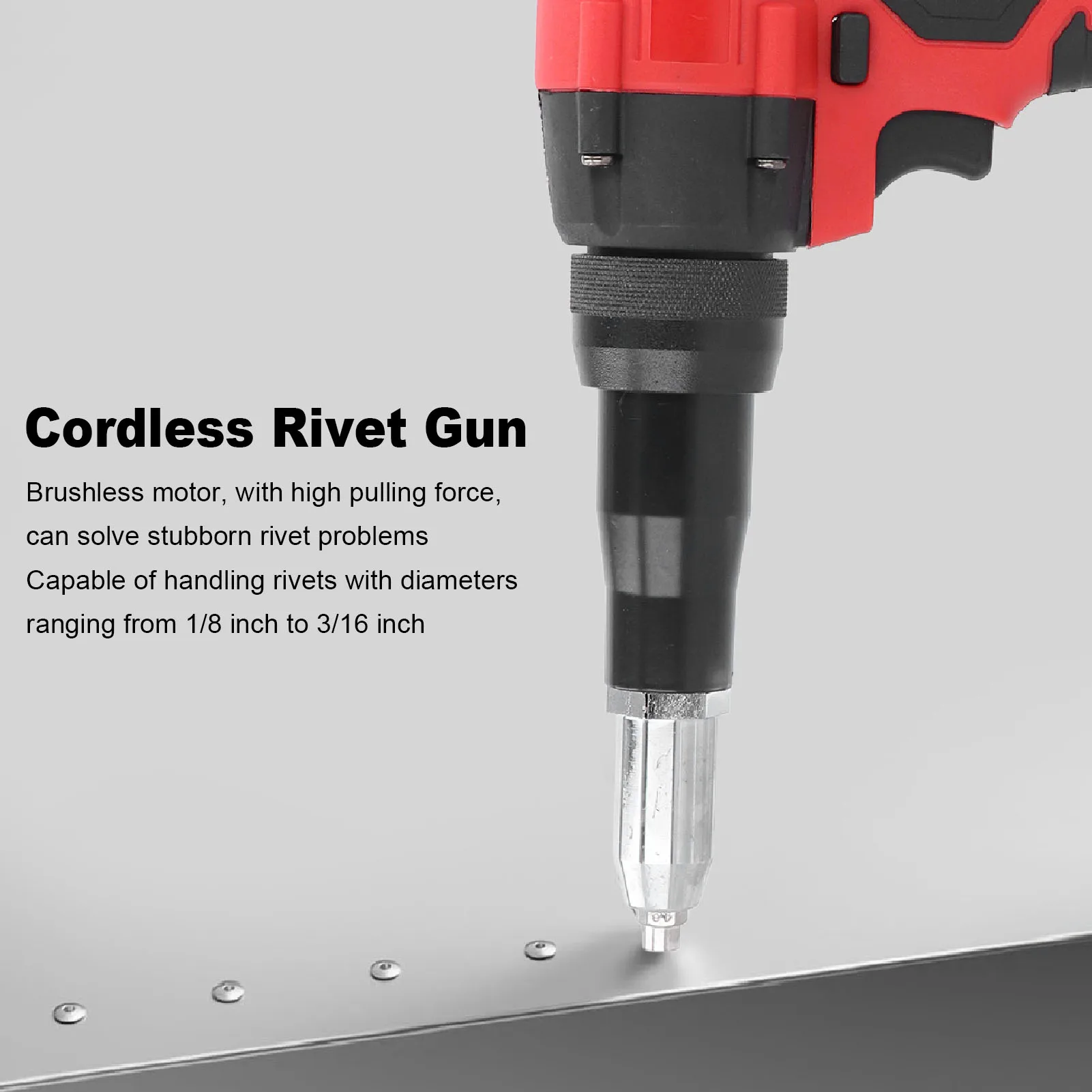 Беспроводной заклепочный пистолет, ход 20 мм, мощный бесщеточный двигатель, 360 Вт, комплект аккумуляторного заклепочного пистолета с питанием от аккумулятора для 48-11-1820 48-11-1822