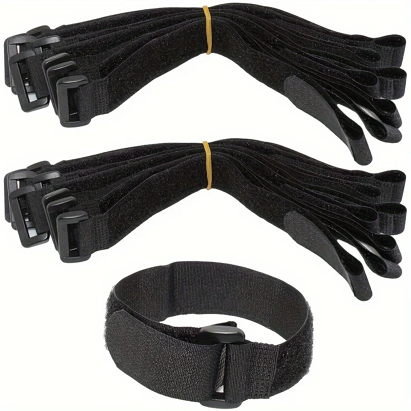 50 pieces of heavy-duty reusable cable ties-durable hook-and-loop fasteners and adjustable shoulder straps, suitable for multi-f