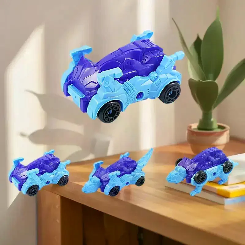 2-pack dinosaurustransformator automodellen: doe-het-zelf montagespeelset voor kinderen