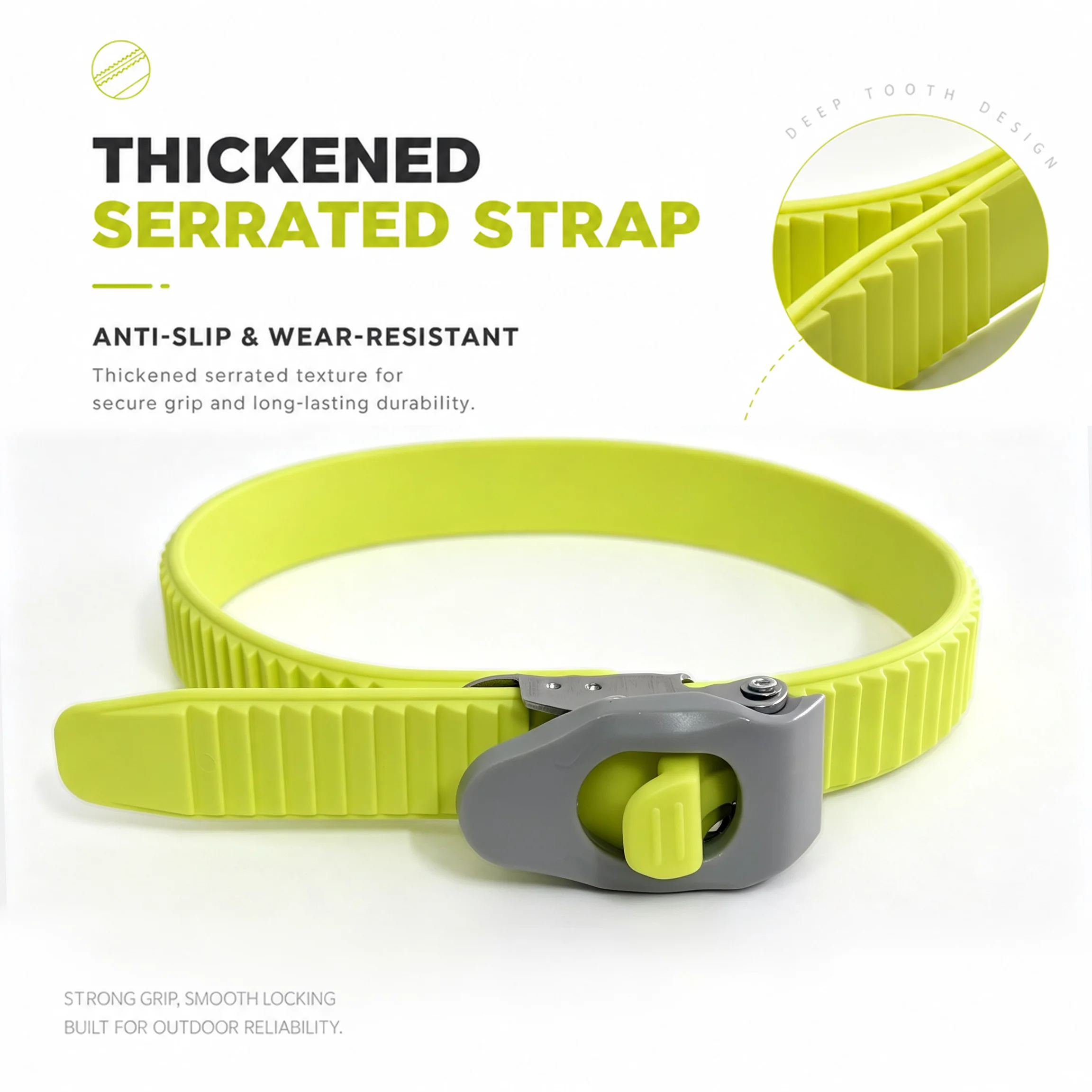 50cm Heavy Duty Quick Release Ratchet Buckle TieDown Strap Adjustable CargoLashing Belt Multipurpose Outdoor Camping Lock Strap