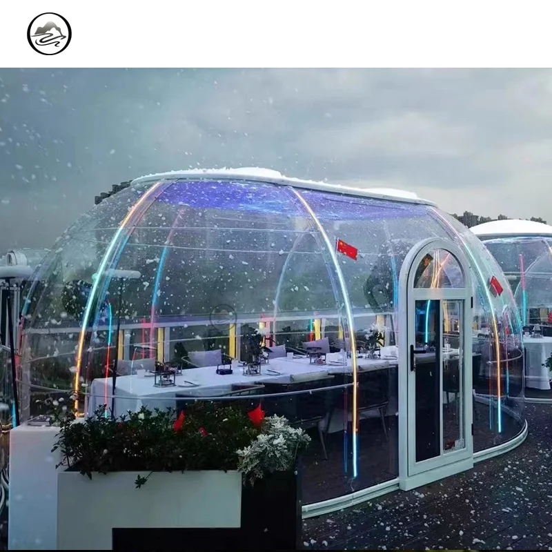 Outdoor Polycarbonate Bubble House Igloo Tent Prefabricated Building Tiny Camping Glamping Geodesic Event Star Room Dome House