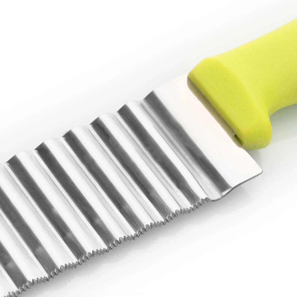 

Wave Potato Slicer Cutter Stainless Steel Vegetable Melon Chopper Tool French Fry Salad Gadget