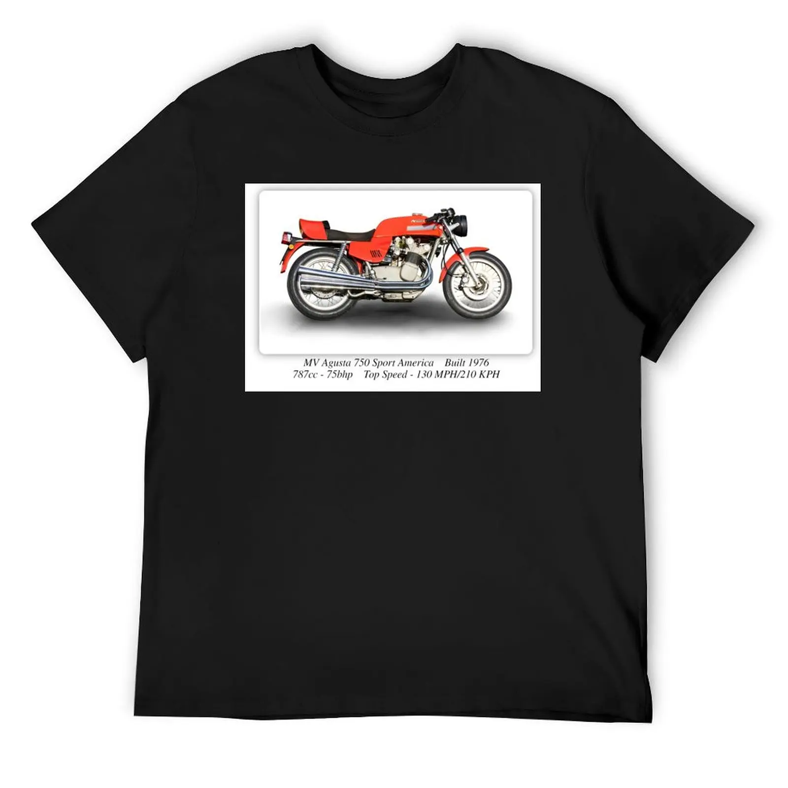 

MV Agusta 750 Sport America - A3 Print Poster on Photographic Paper T-Shirt gifts for boyfriend summer tops t shirt men