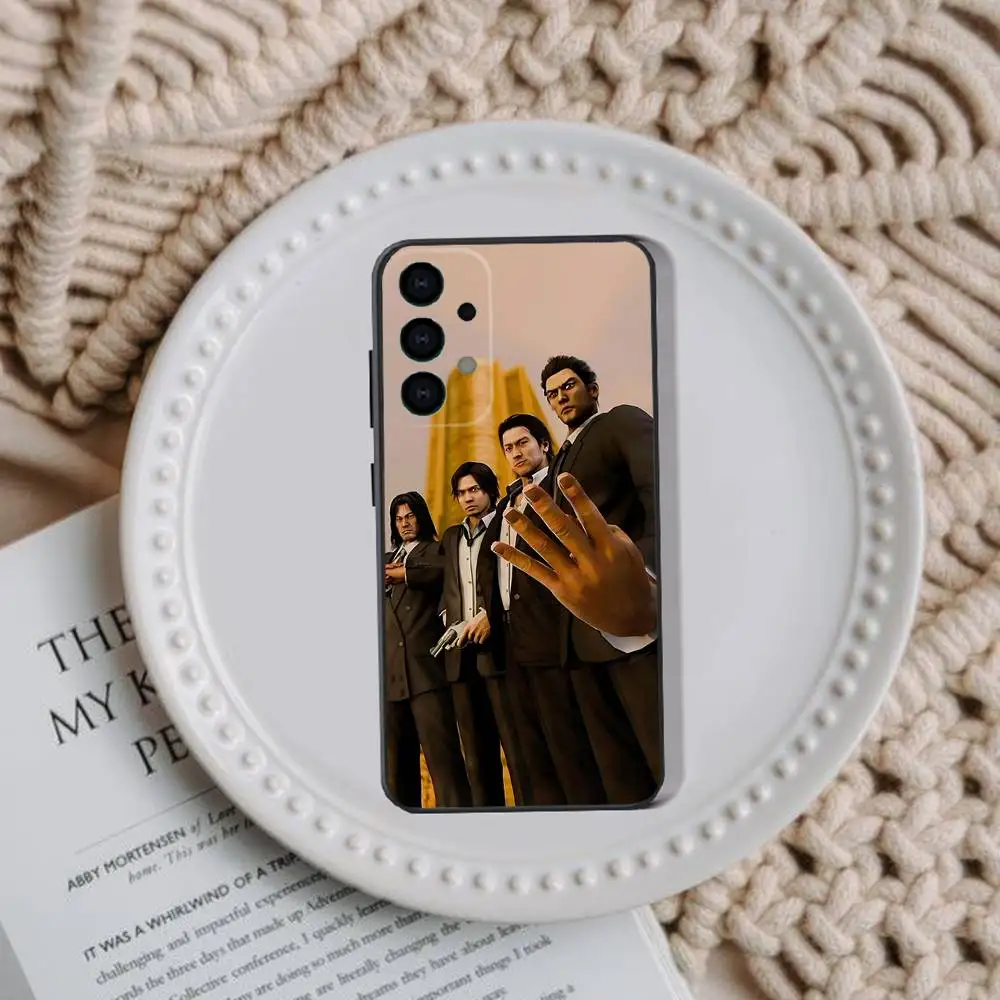 حافظة هاتف ألعاب Yakuza 0 لهاتف سامسونج جالاكسي A73,31,32,72,41,53,52,71,22,5G,Note,J7,8,9 غطاء أسود ناعم