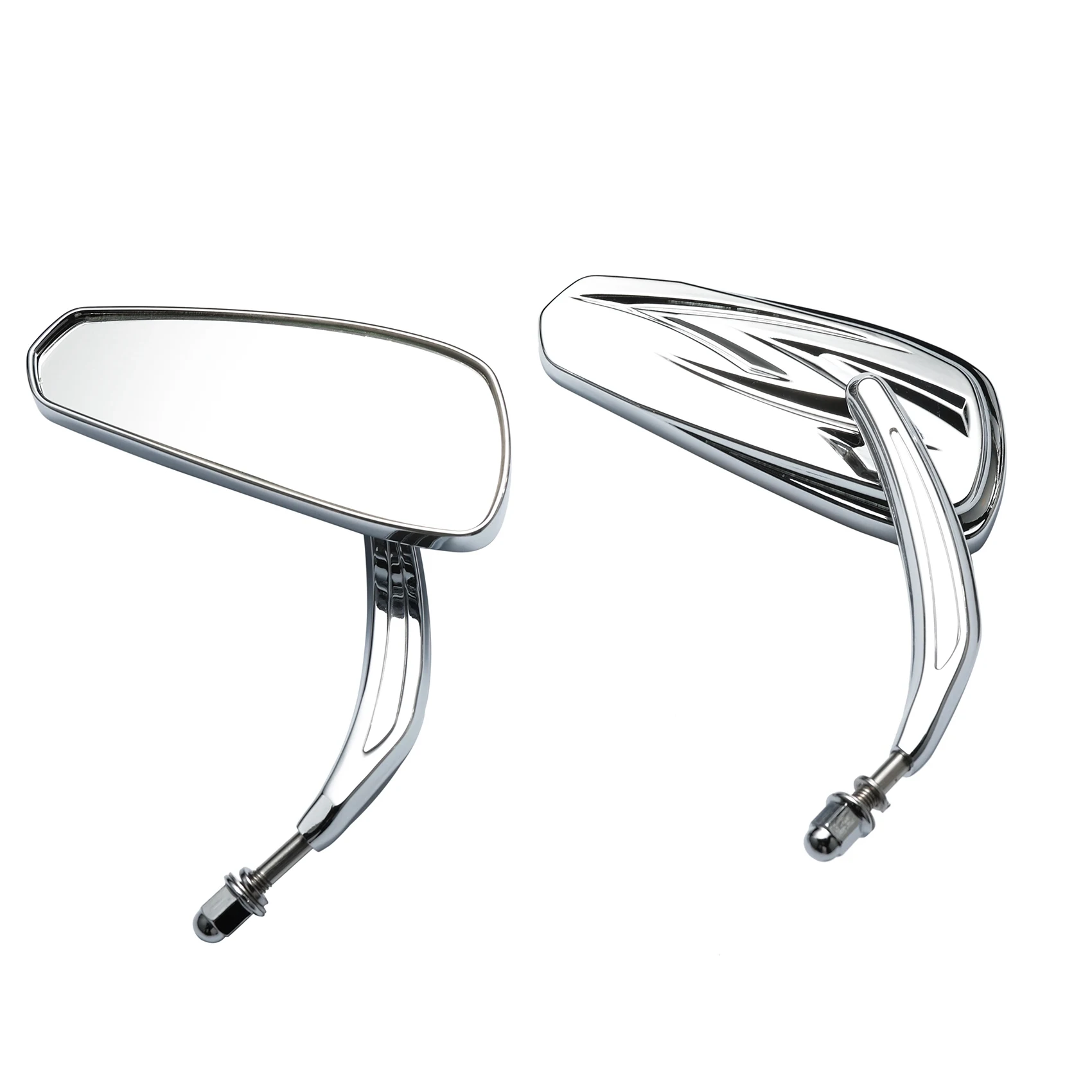 

Rear View Side Mirror for All Models Road King Touring XL 883 Sportster Fatboy Dyna FXDF FLSTF Motorcycle Silver