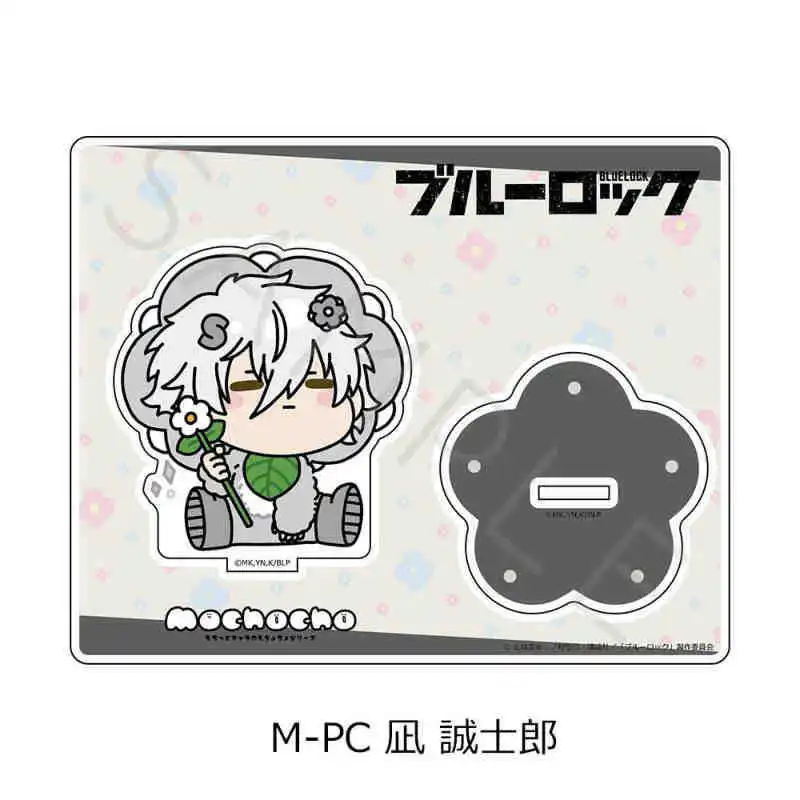 13cm/5.12in 블루 잠금 Mochocho 꽃 요정 아크릴 스탠드 장식품 컬렉션 데스크탑 디스플레이 소녀 문구 생일 선물
