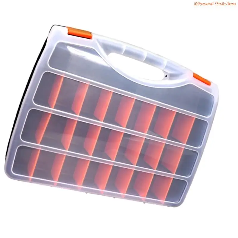 Винт -хранение мусорные баки многоограничного организатора коробка для винтов маленькие детали пластиковые аппаратные украшения