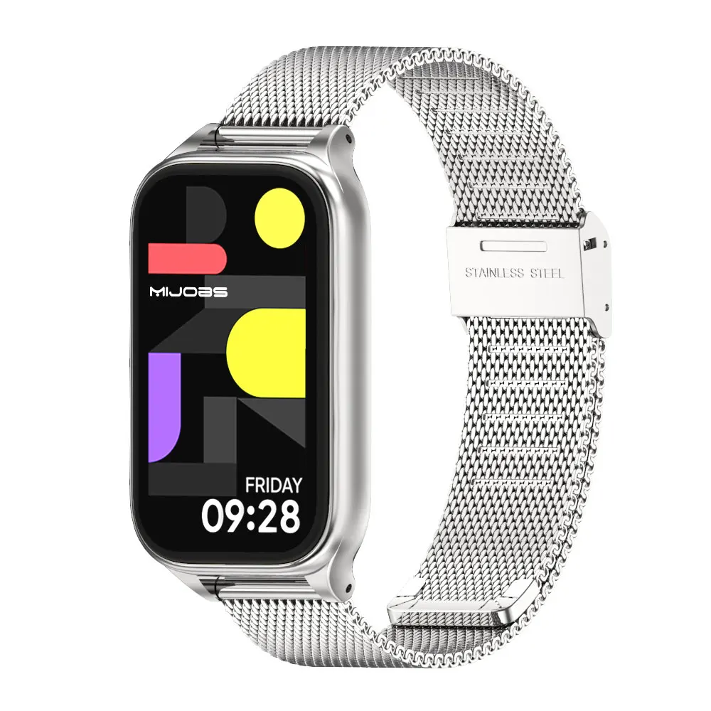 Redmi Band 3 Strap Smart Bracelet Metal Stainless Steel Replacement Wrist Band For Redmi Smart Band 3 Watchband