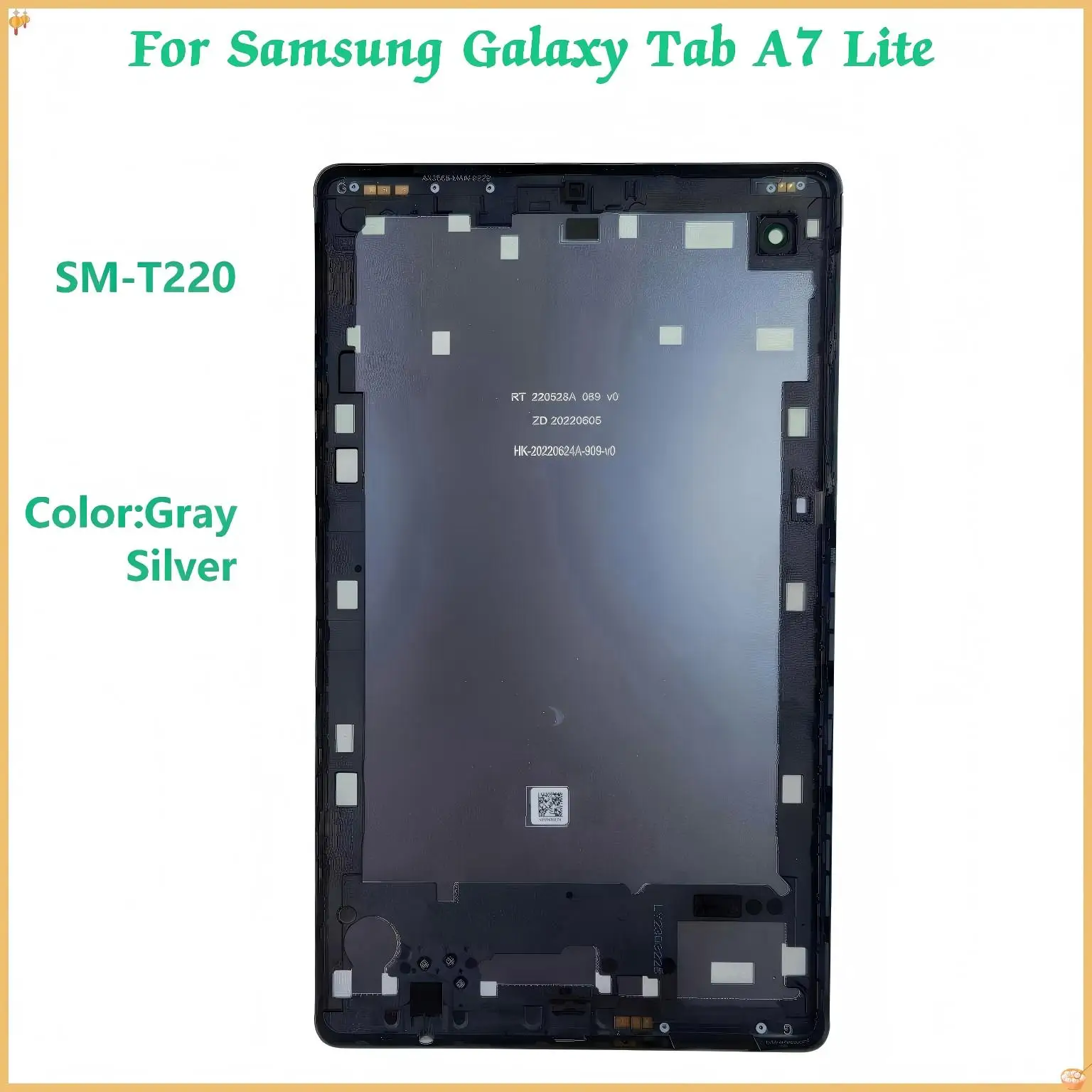 AAA shell back For Samsung Galaxy Tab A7  T220  SM-T220  Battery Cover Back Case Accessory Replacement