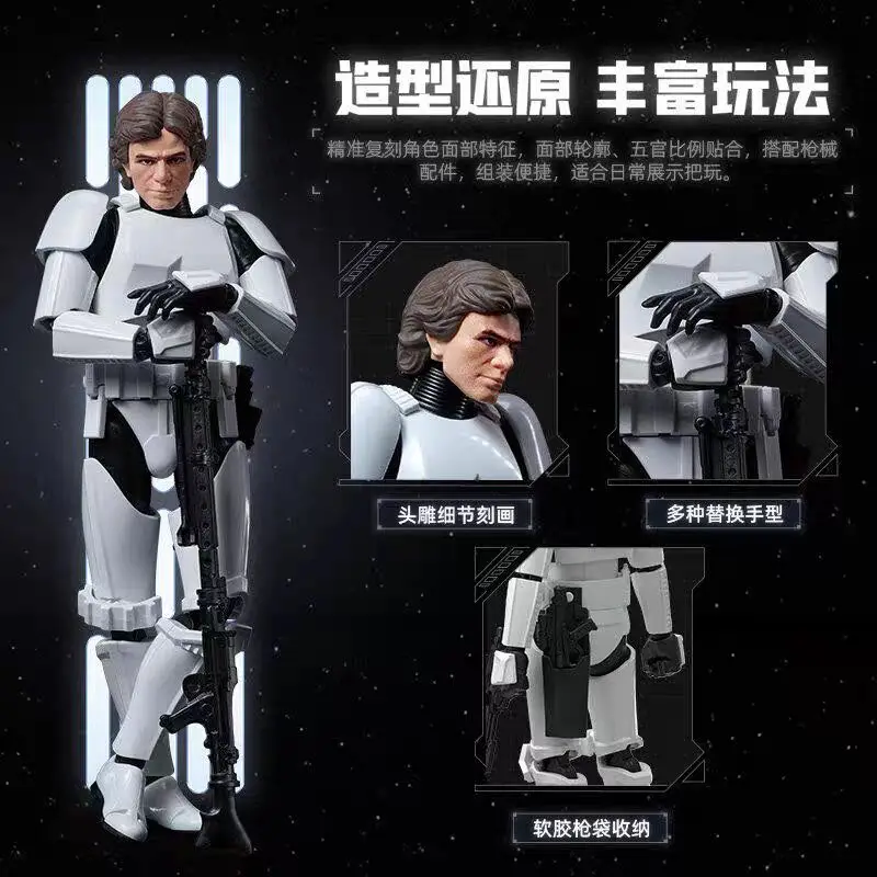 Blokees Star Wars Action Figure Darth Vader Luke Skywalker Han Solo Stormtrooper Champion Class Model Toy For Adult Collectible view 2