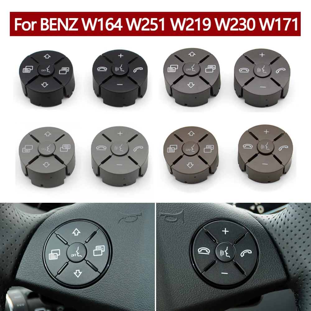 Car Multi-Function Steering Wheel Switch Control Button For Mercedes W164 ML GL W251 R Class W219 W230 W171 350 400 450 500